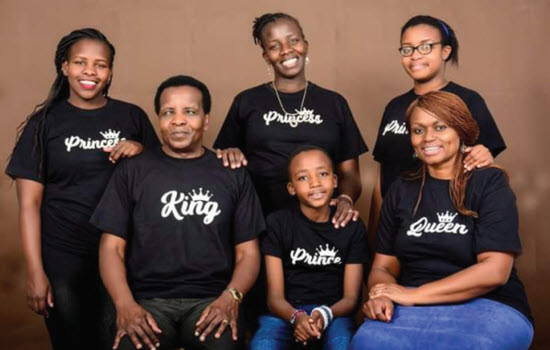 Reuben Kigame and Family