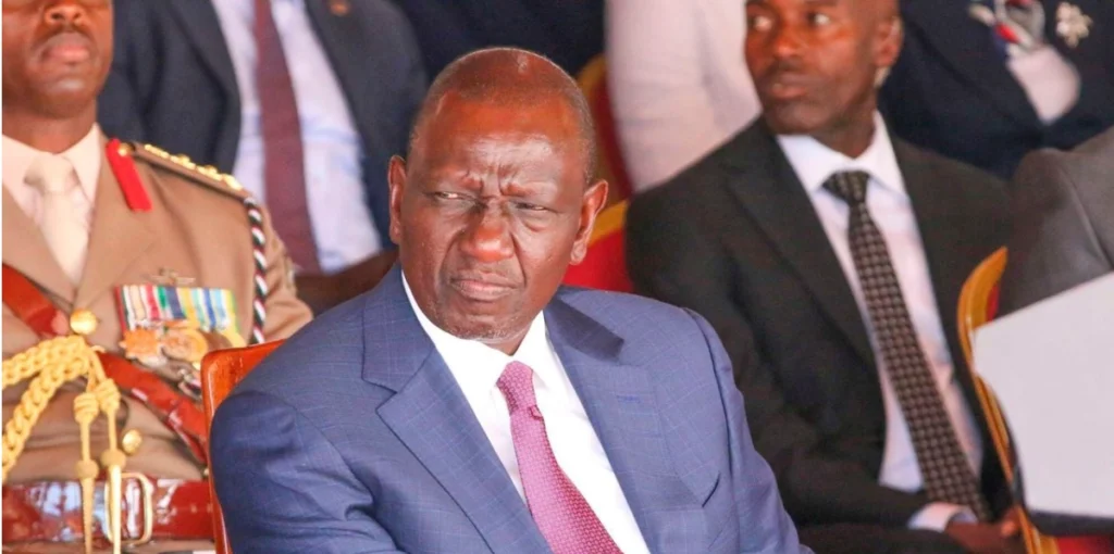 president ruto sitted attending an event